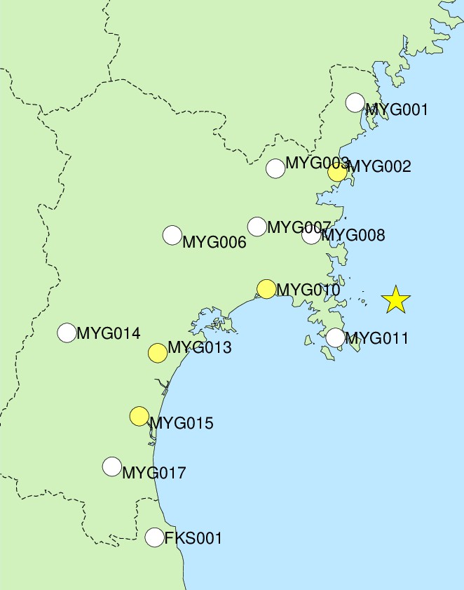 観測点図作成中