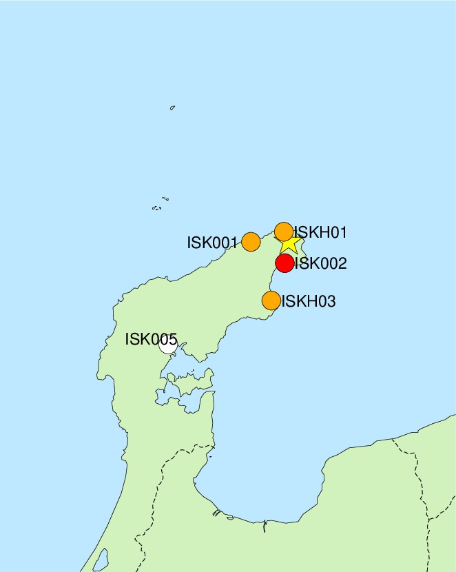 観測点図作成中