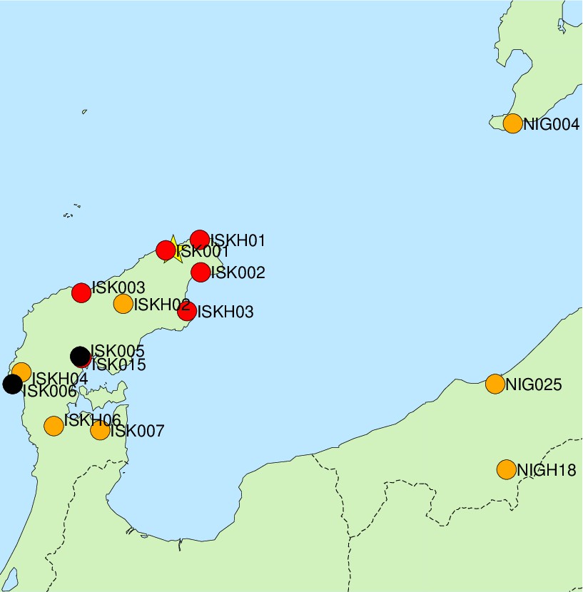 観測点図作成中