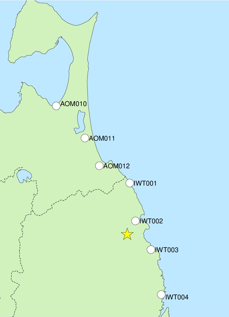 観測点図作成中